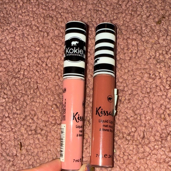 Kokie Professional Kissable Liquid Lipstick Set - Pink and Brown - Picture 1 of 3